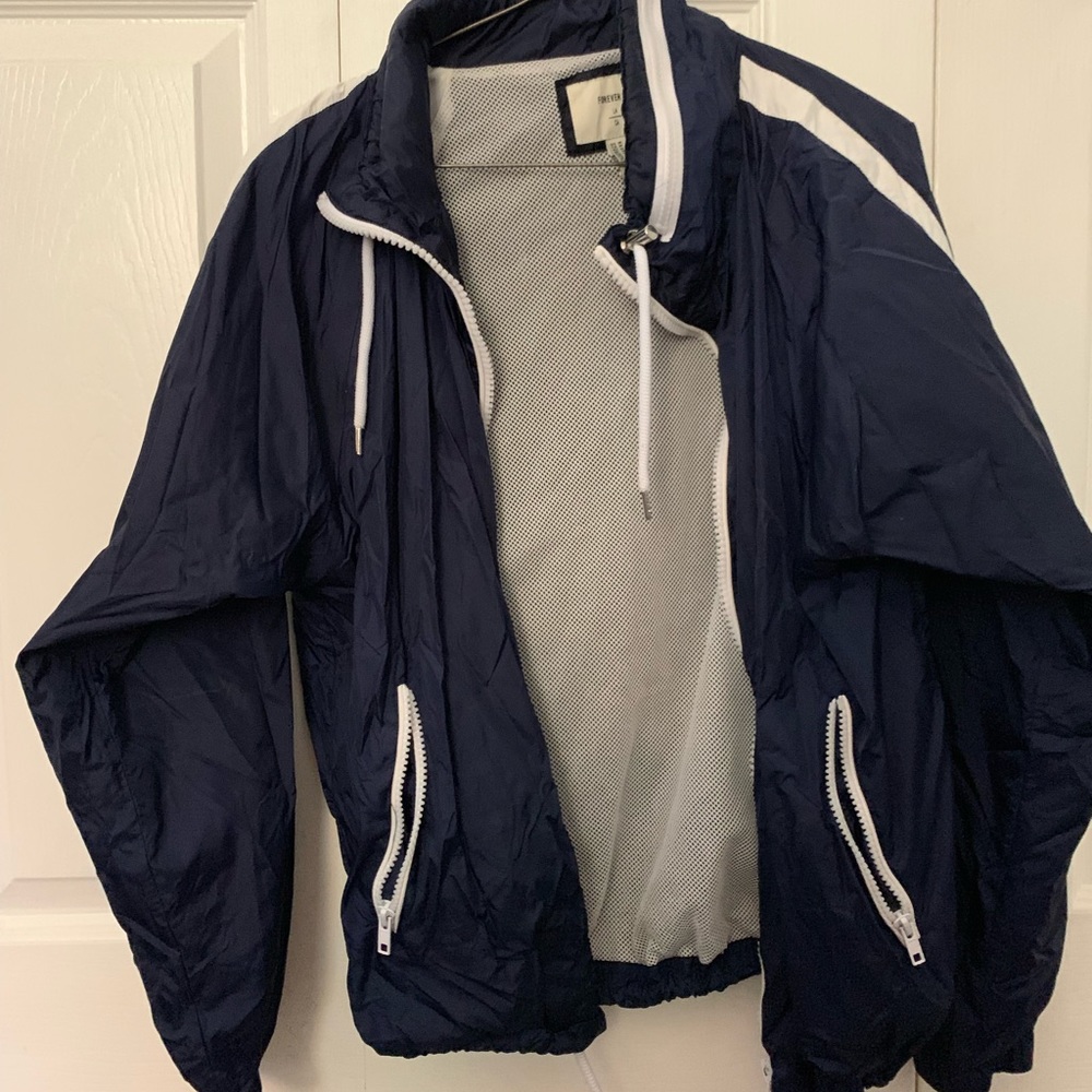 Navy Blue Windbreaker